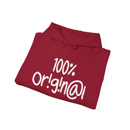 "100% Or!g!n@l" - Unisex Heavy Blend™ Hooded Sweatshirt