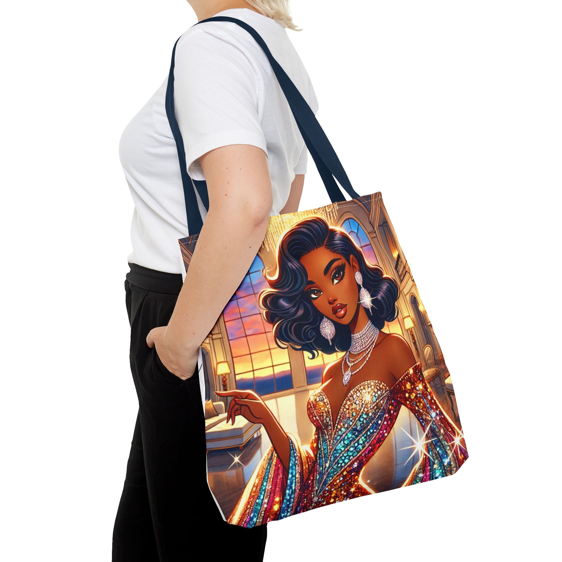 "Elegance Suits Me" (Hazel) - Tote Bag (AOP) - Creatively Designed Shop