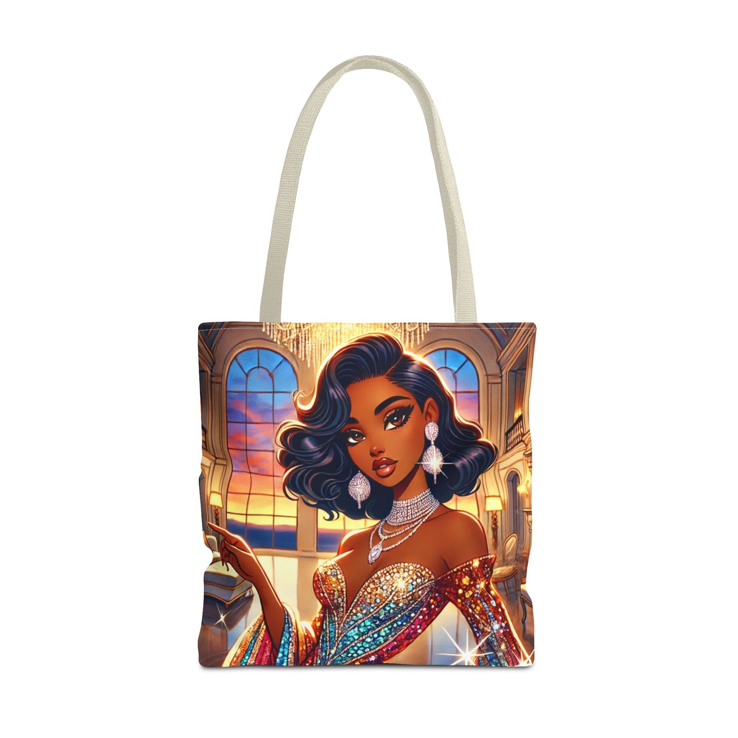 "Elegance Suits Me" (Hazel) - Tote Bag (AOP)