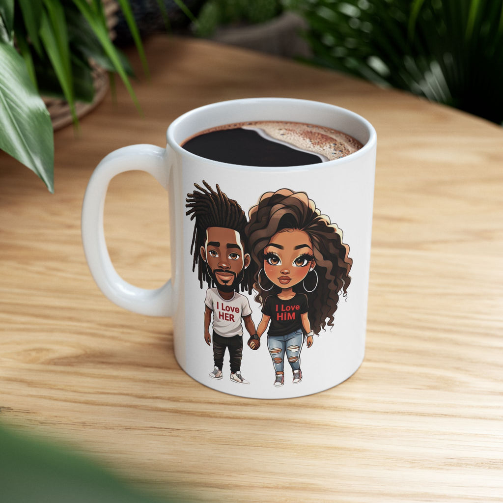 I Love Her, I Love Him - Ceramic Mug (11oz & 15oz)