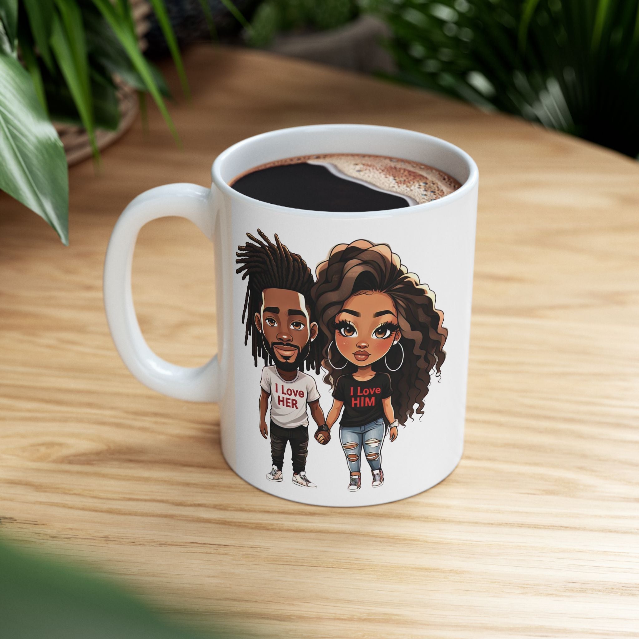 I Love Her, I Love Him - Ceramic Mug (11oz & 15oz)