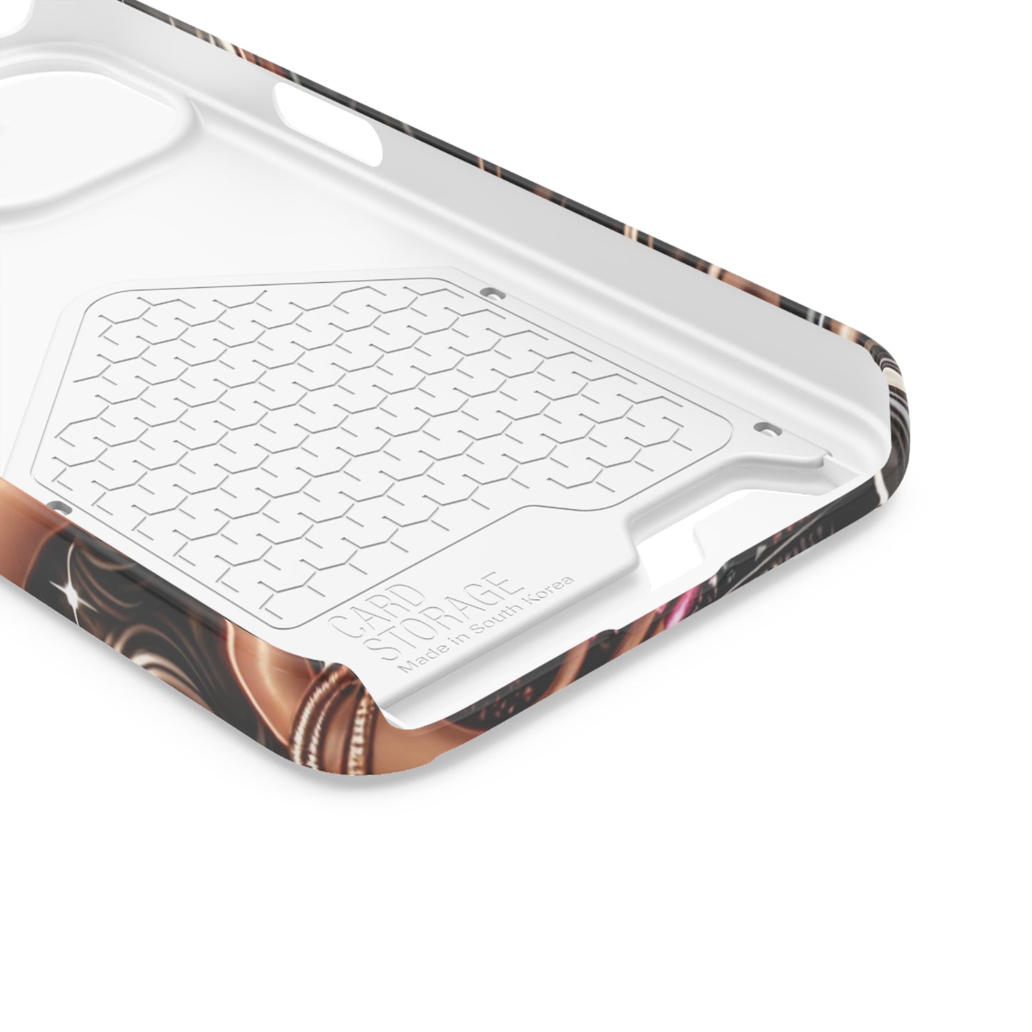 "Beautiful" - Phone Case With Card Holder - Creatively Designed Shop