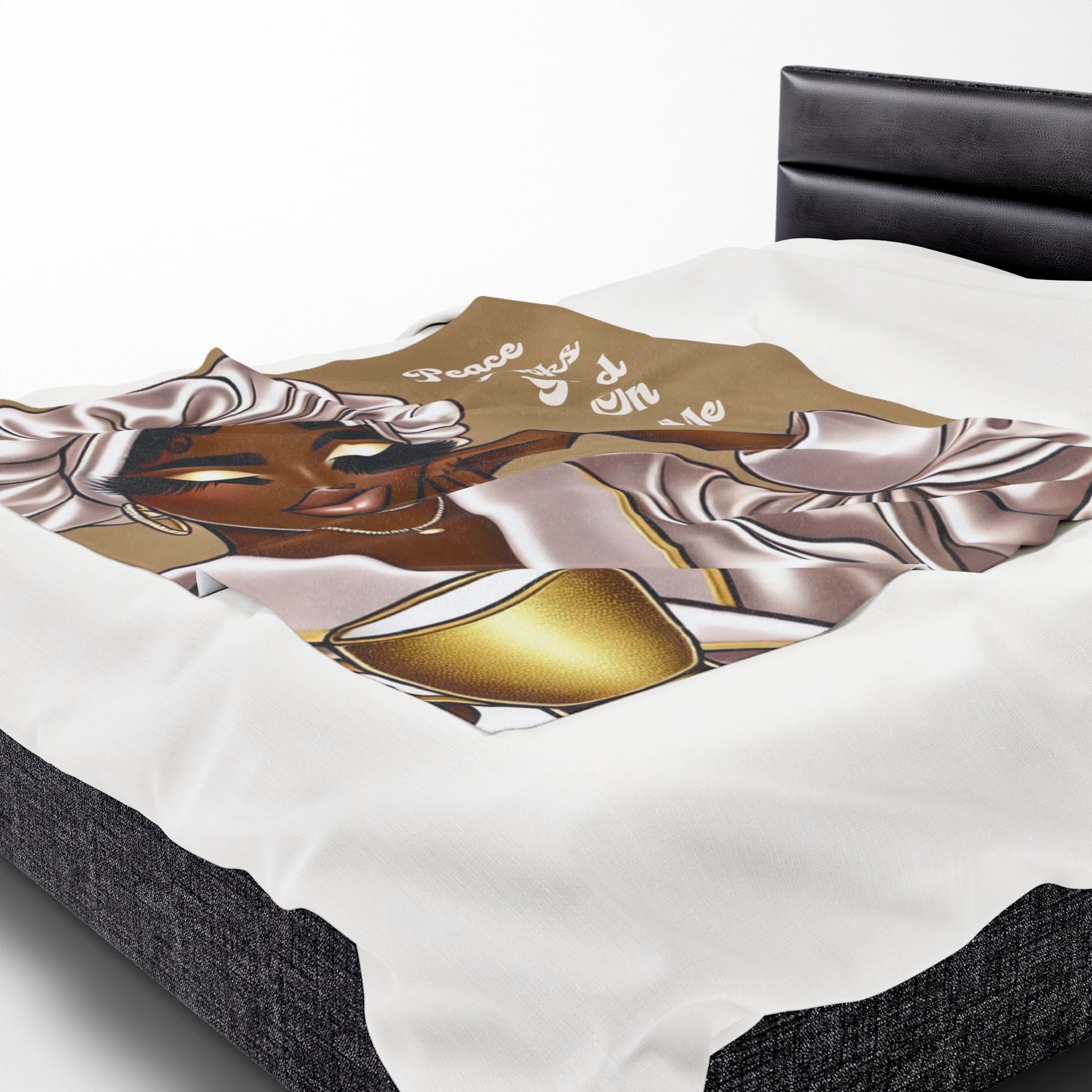 Peace Looks Good On Me - Velveteen Plush Blanket