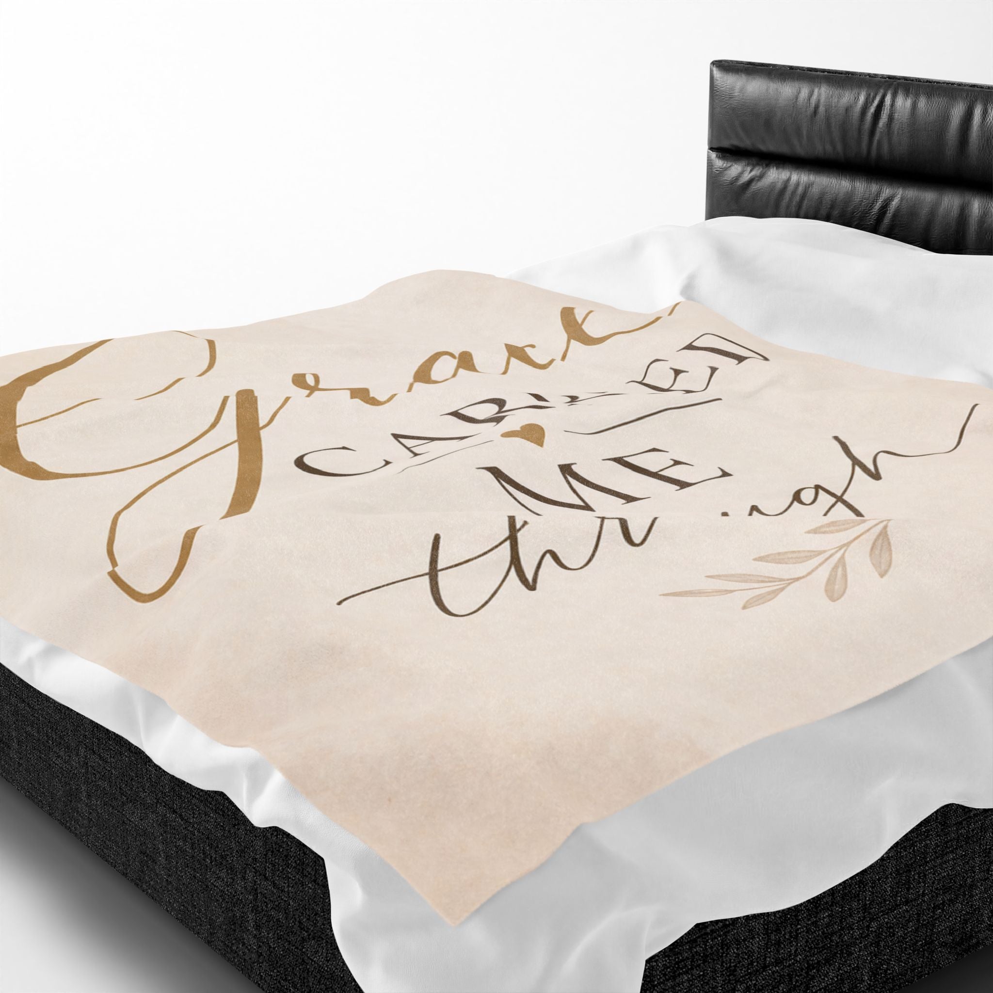 Grace Carried Me Through - Velveteen Plush Blanket