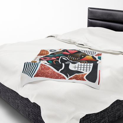 Crowned in Confidence – Plush Velveteen Blanket