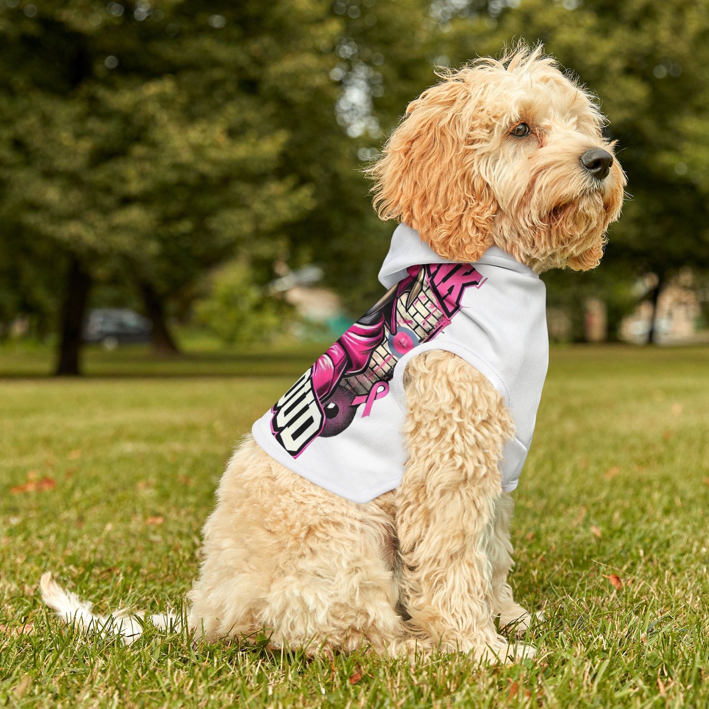 Think Pink Bark Loud - Pet Hoodie