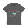 Gamer for Life - Unisex Jersey Short Sleeve V-Neck Tee