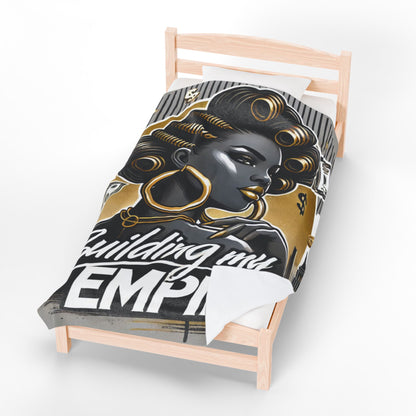 Building My Empire – Plush Velveteen Blanket