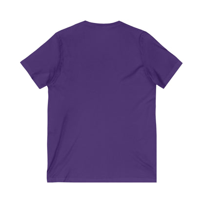 Vibe Checked Passed - Unisex Jersey Short Sleeve V-Neck Tee