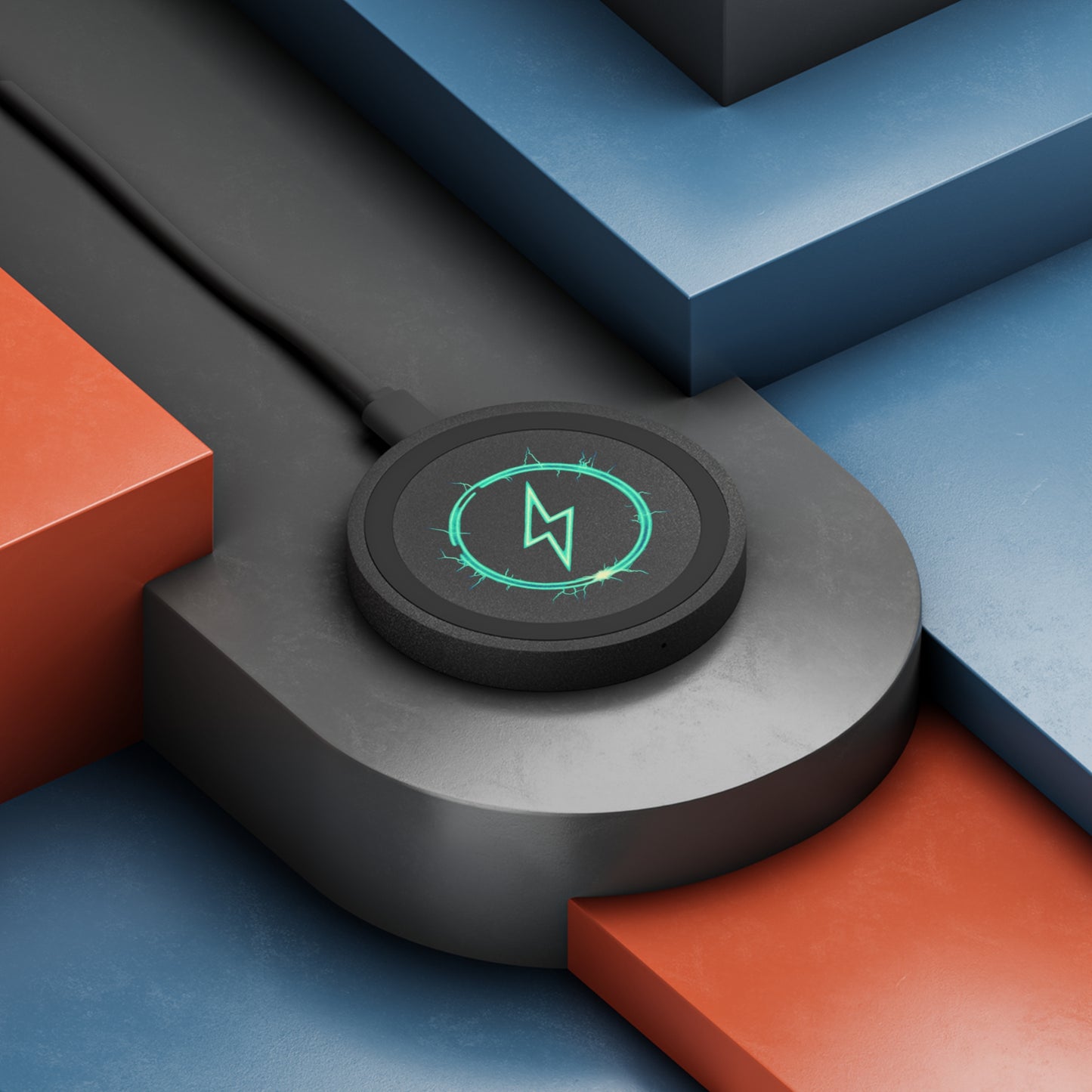Charging Bolt (Green) - Quake Wireless Charging Pad