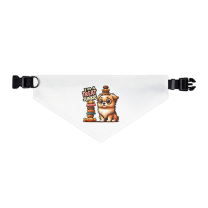 I'm A Treat Junkie - Pet Bandana Collar - Creatively Designed Shop