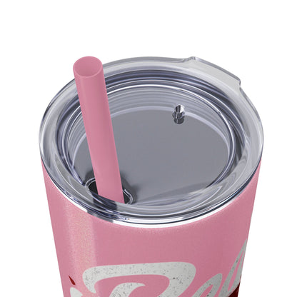 Beauty Speaks - Skinny Tumbler with Straw, 20oz - Creatively Designed Shop