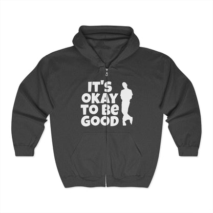 It's Okay To Be Good - Unisex Heavy Blend™ Full Zip Hooded Sweatshirt