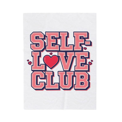 Self-Love Club – Plush Velveteen Blanket