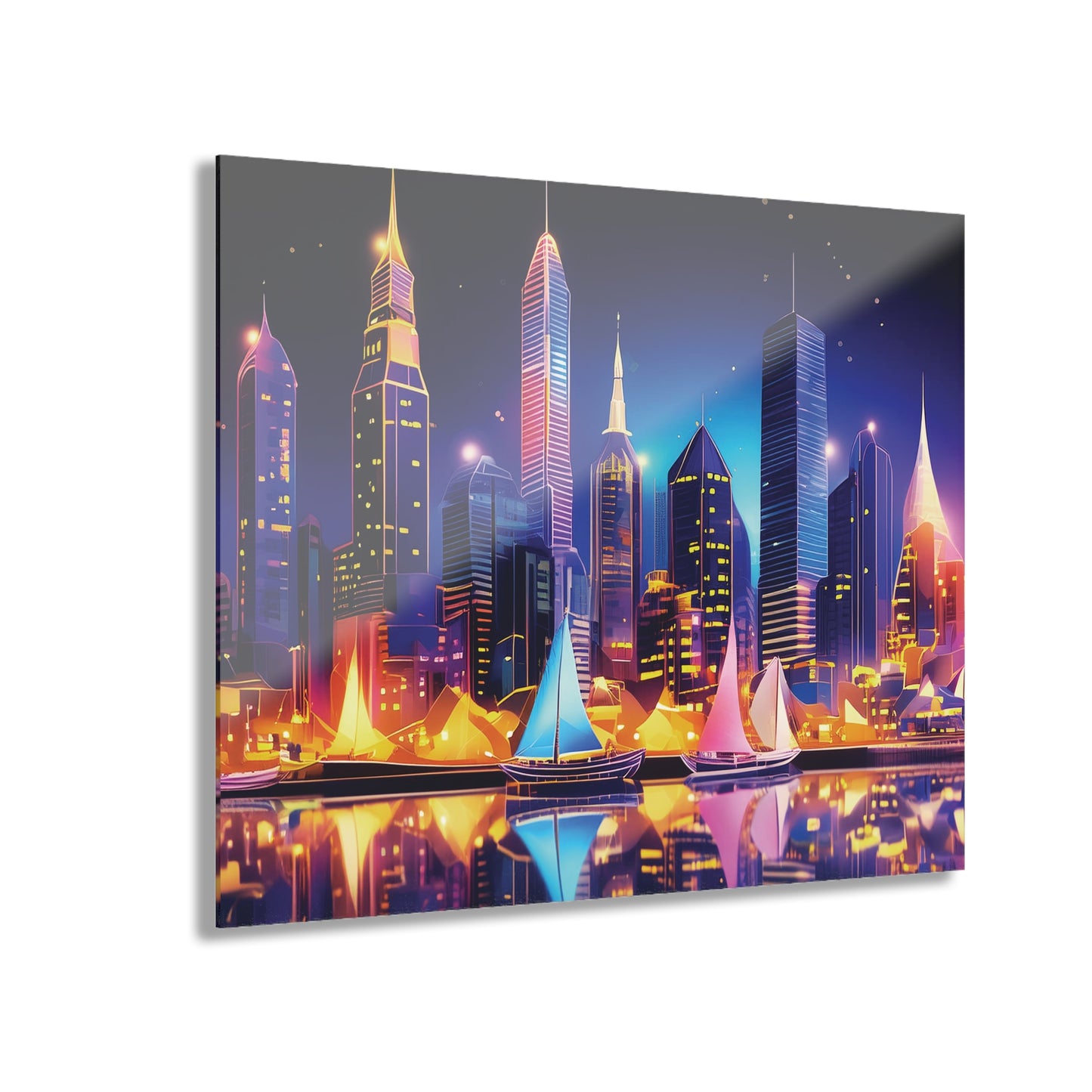 Beautiful City - Acrylic Prints (French Cleat Hanging)