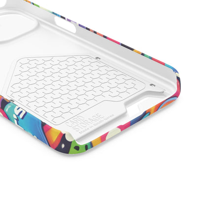 "Text Bubbles" - Phone Case With Card Holder