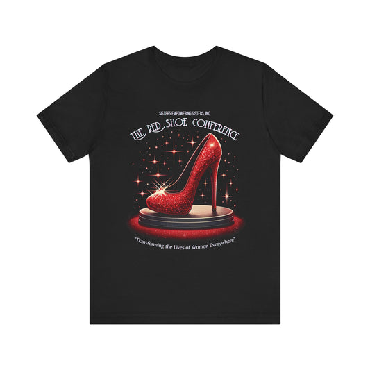 SES "The Red Shoe Conference" - Unisex Jersey Short Sleeve Tee