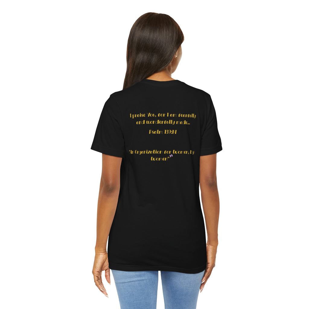 Sisters Empowering Sisters – Crown & Butterfly - Unisex Jersey Short Sleeve Tee