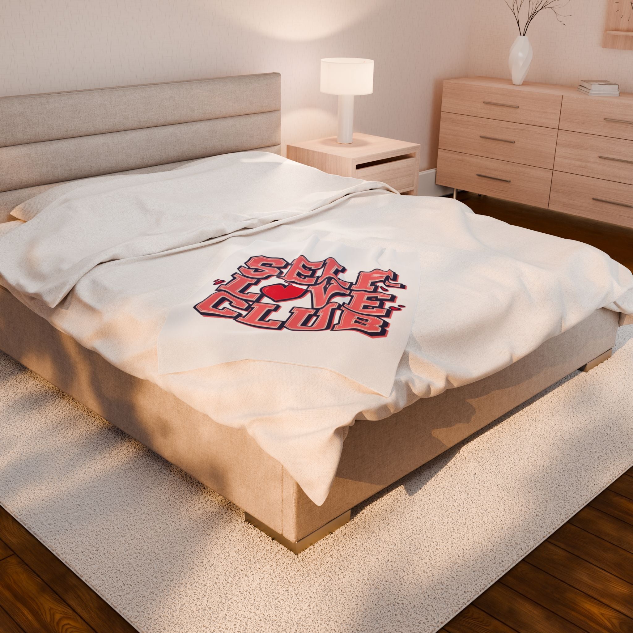 Self-Love Club – Plush Velveteen Blanket