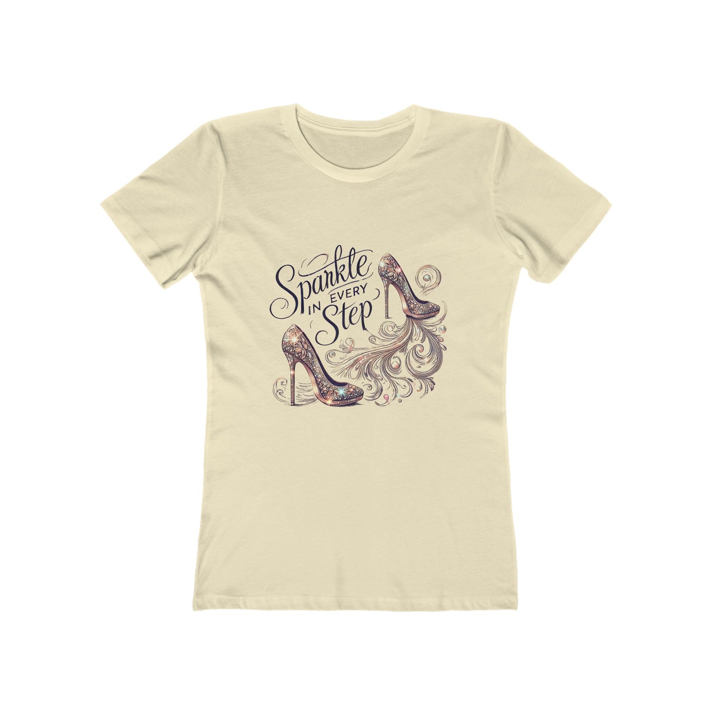 Sparkle In Every Step - The Boyfriend Tee for Women