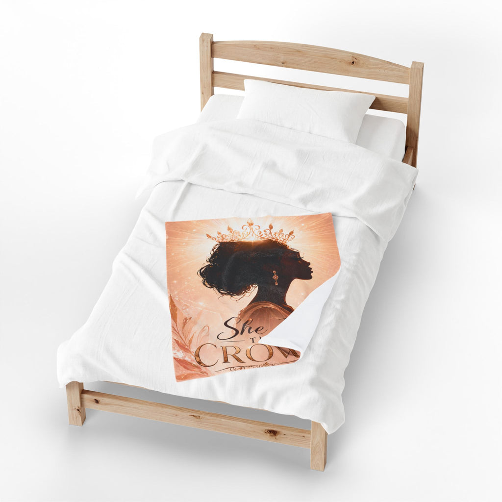 She Is the Crown - Velveteen Plush Blanket