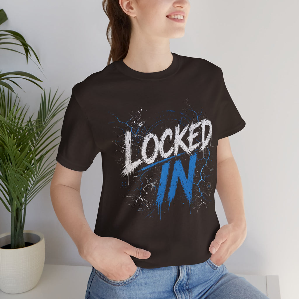Locked In (Blue) - Jersey Short Sleeve Tee