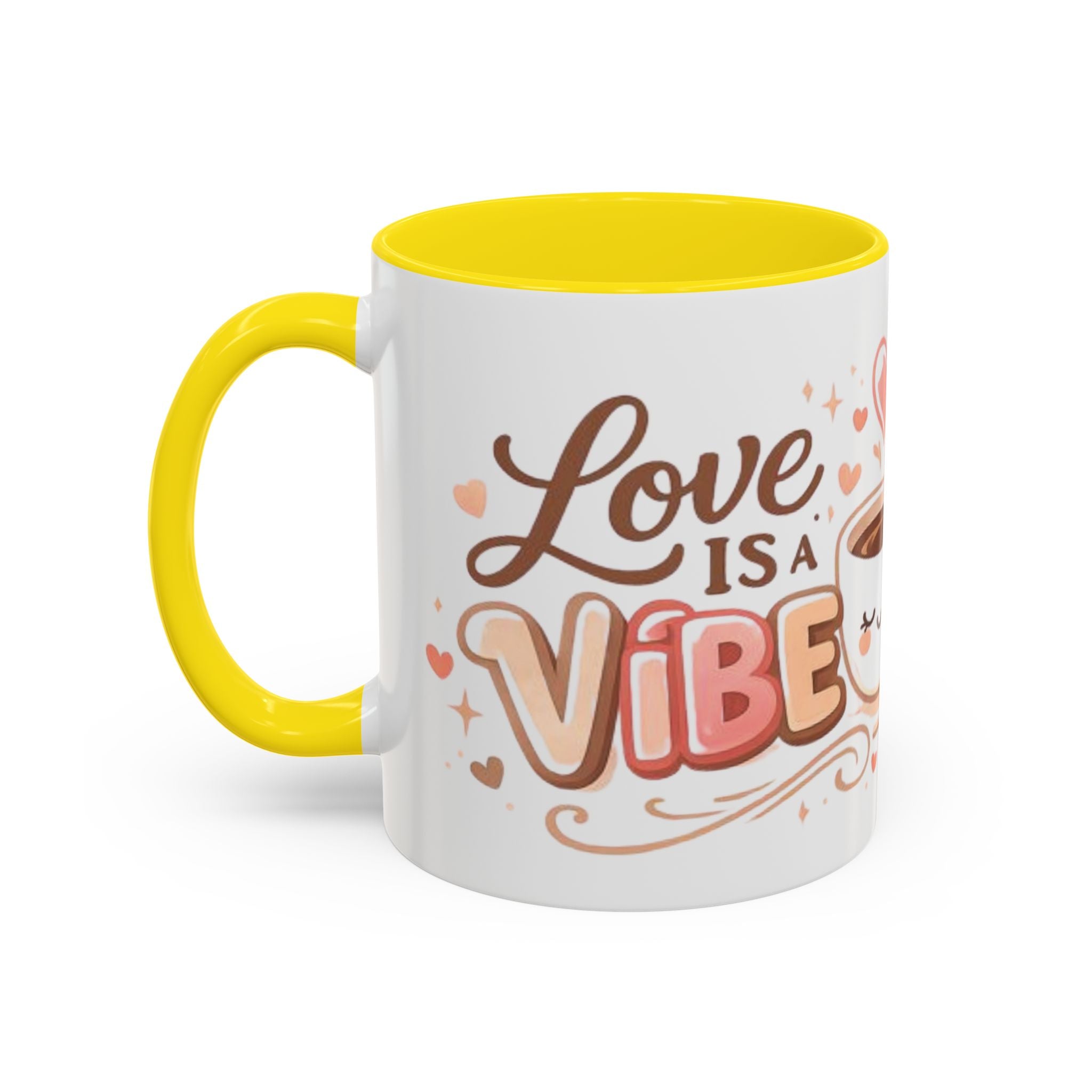 Love Is a Vibe – Accent Coffee Mug