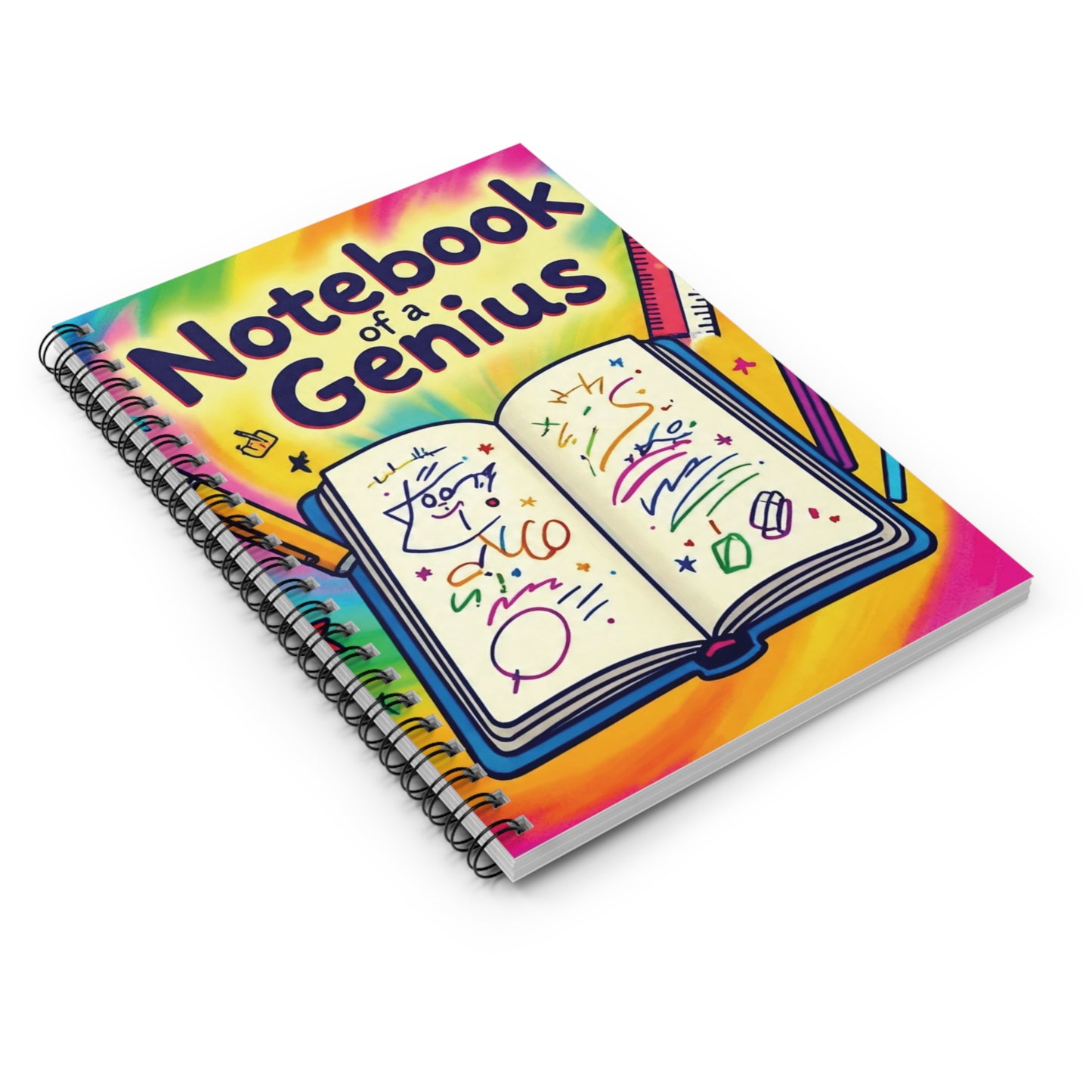 Notebook of a Genius - Spiral Notebook