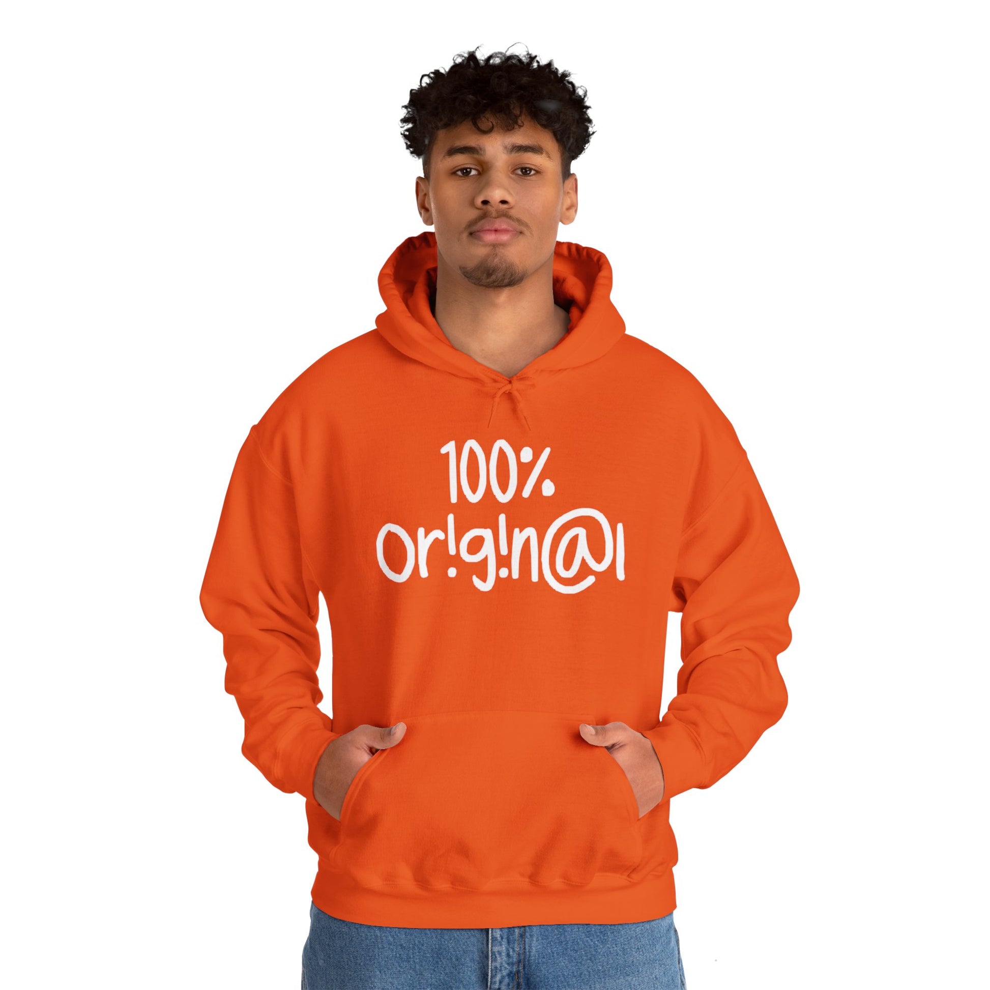 "100% Or!g!n@l" - Unisex Heavy Blend™ Hooded Sweatshirt - Creatively Designed Shop