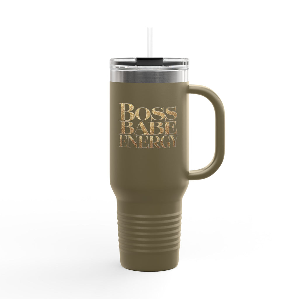 "Boss Babe Energy" - Insulated Travel Mug, 40oz
