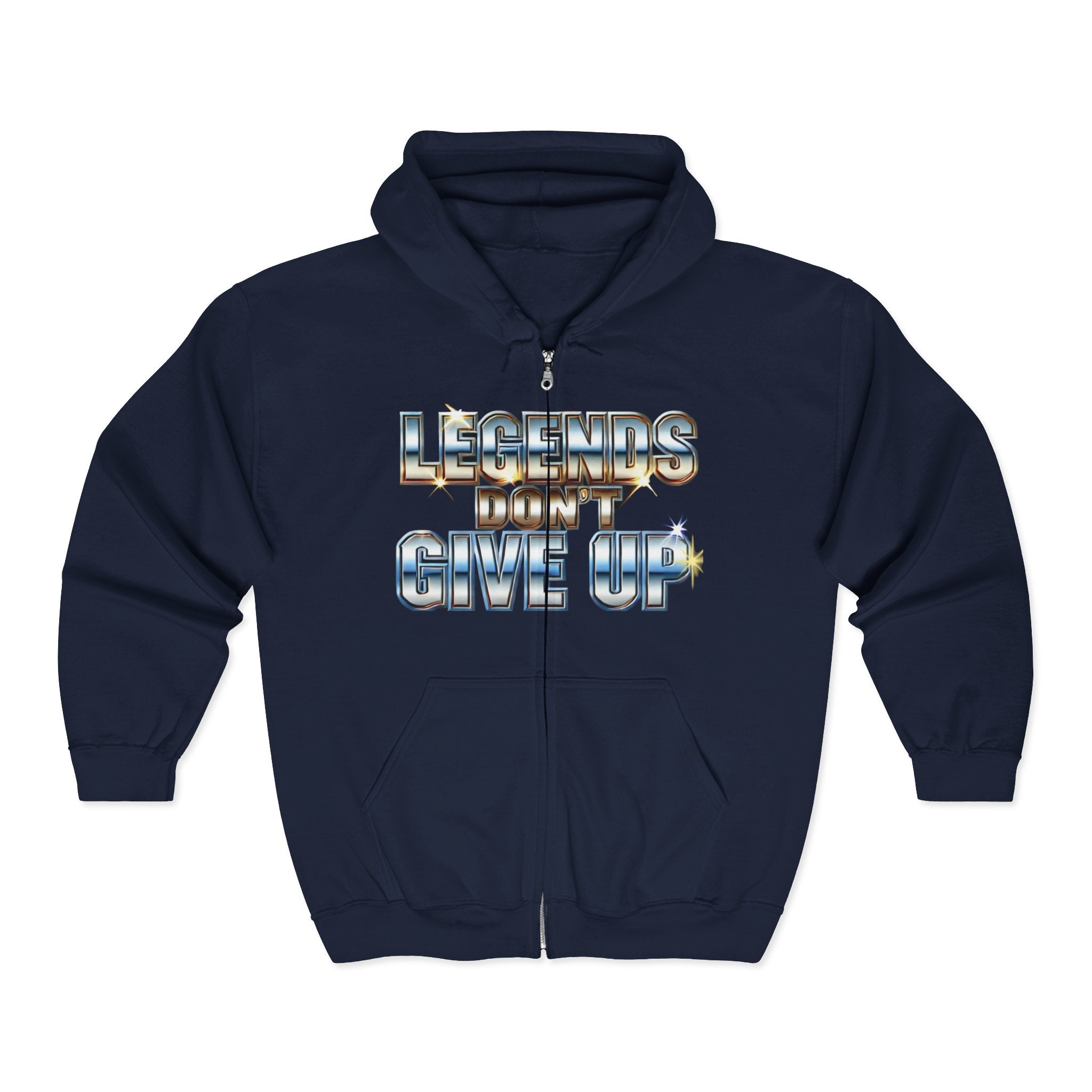 Legends Don't Give Up - Unisex Heavy Blend™ Full Zip Hooded Sweatshirt
