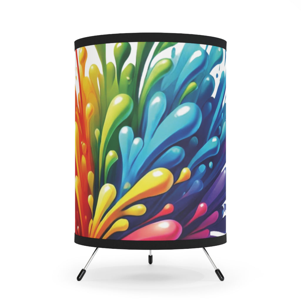 Color Splash - Tripod Lamp with High-Res Printed Shade, US\CA plug