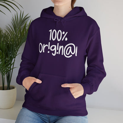 "100% Or!g!n@l" - Unisex Heavy Blend™ Hooded Sweatshirt - Creatively Designed Shop