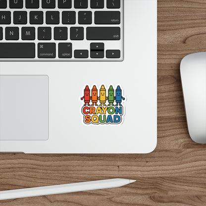 Crayon Squad - Die-Cut Sticker
