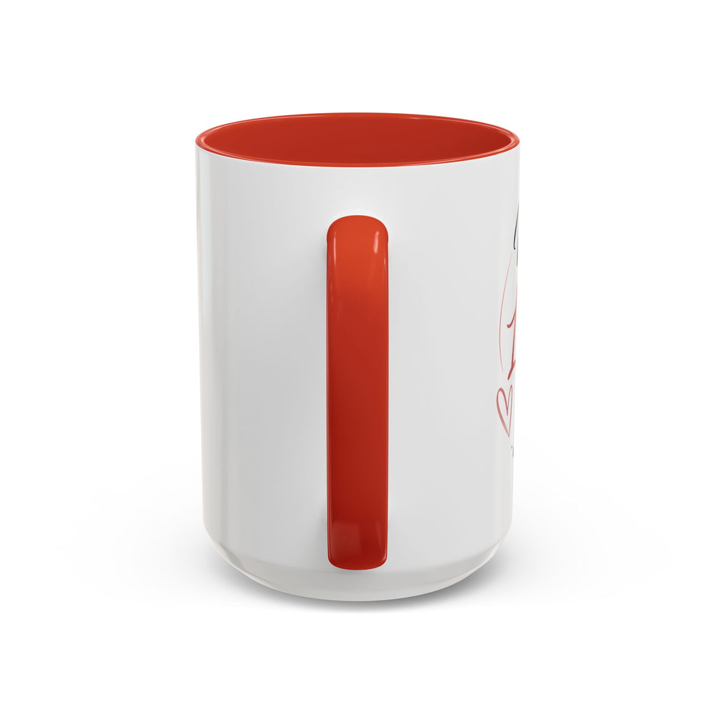 💖 Made With Love For [Name] – Best Mom. Always. - Personalized Accent Coffee Mug