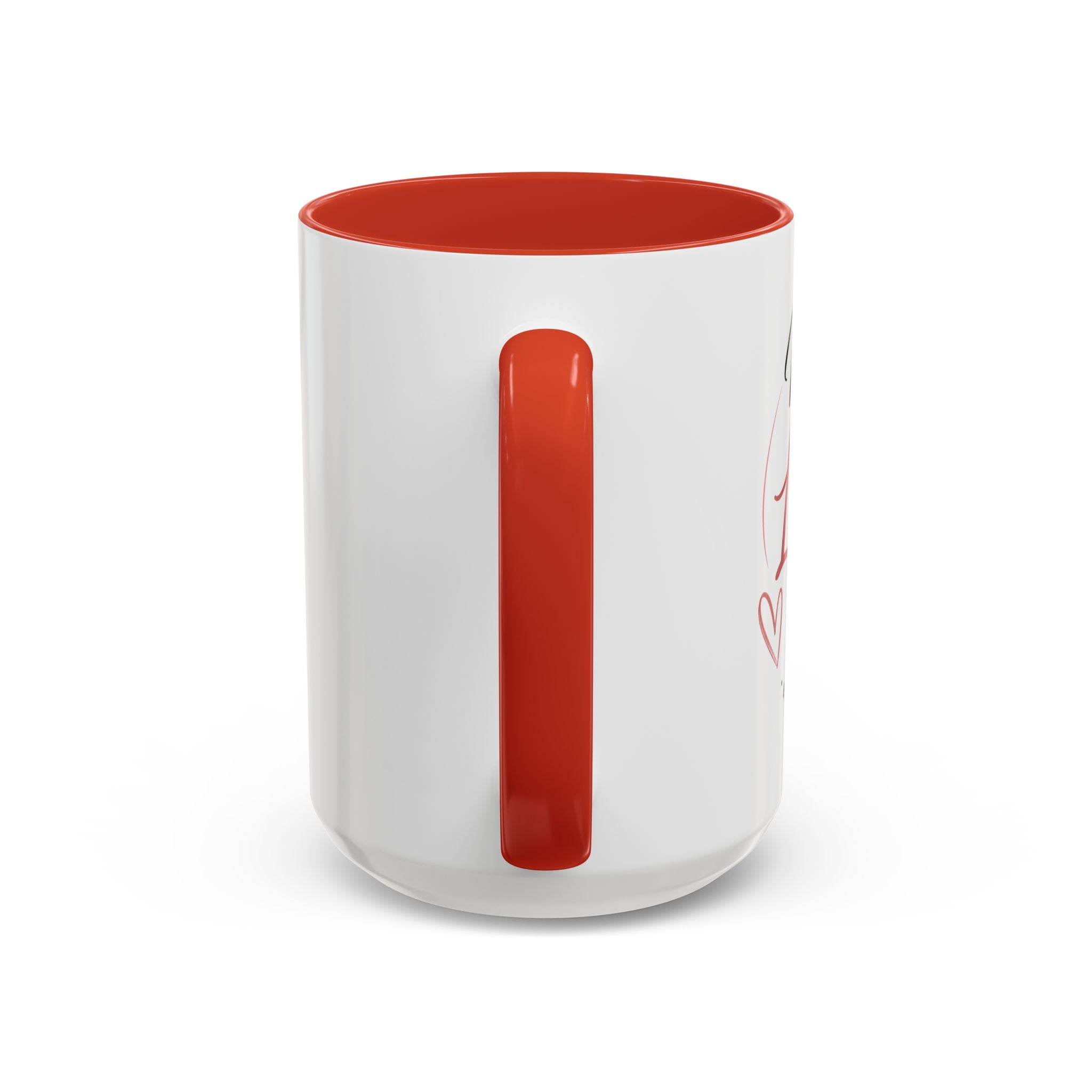 💖 Made With Love For [Name] – Best Mom. Always. - Personalized Accent Coffee Mug