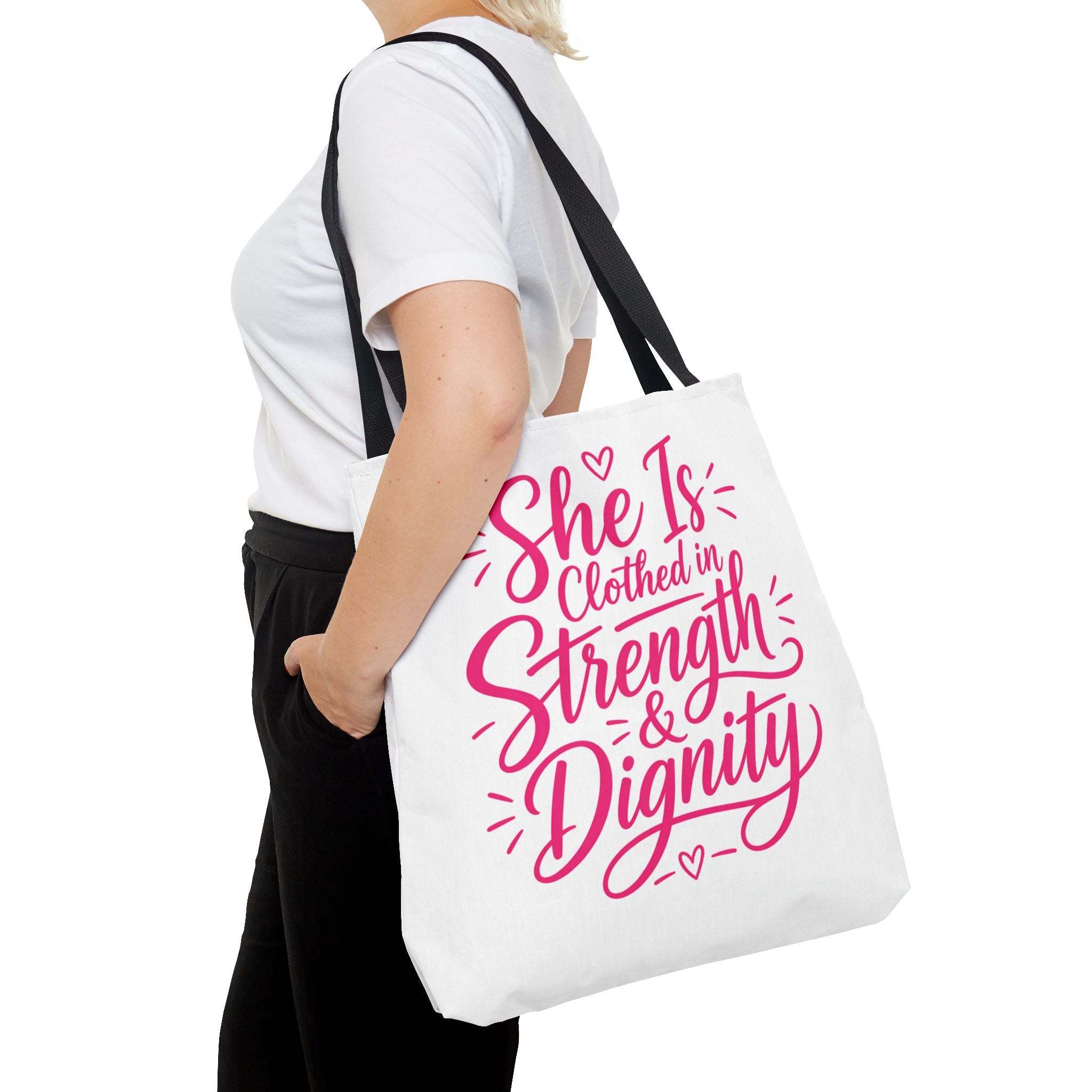 She Is Clothed in Strength & Dignity - Tote Bag