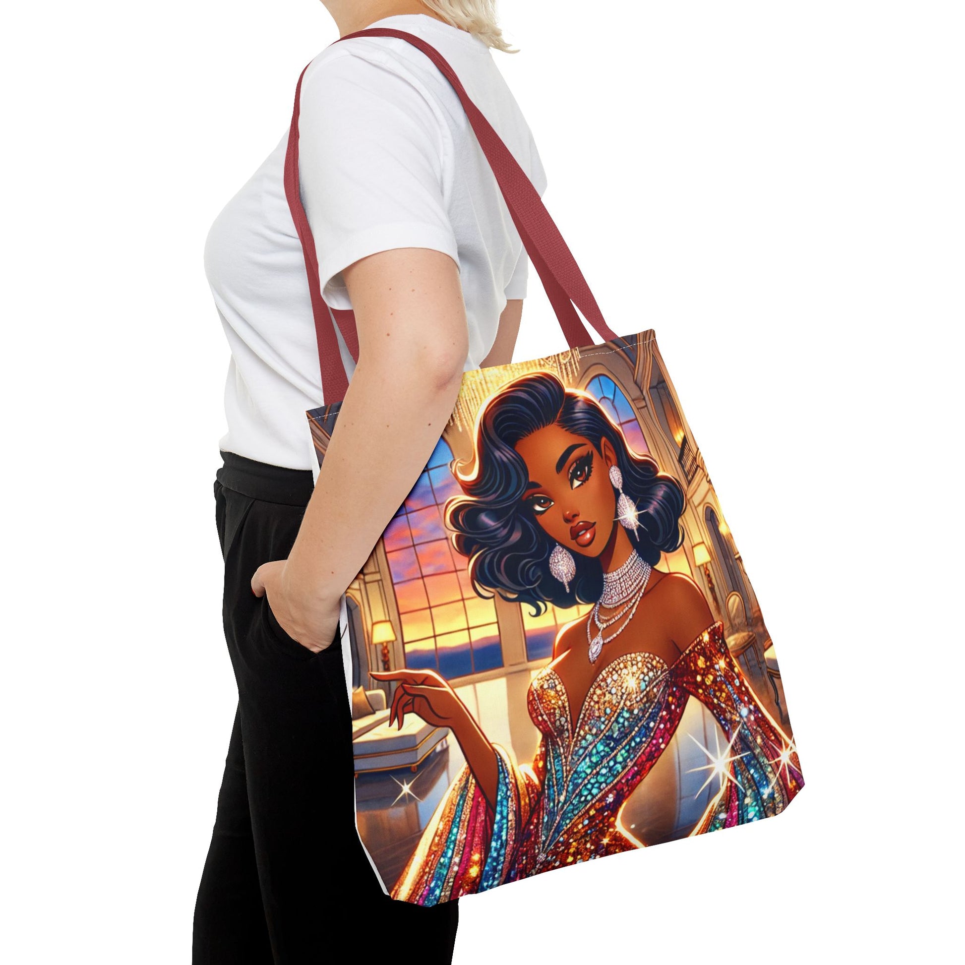 "Elegance Suits Me" (Hazel) - Tote Bag (AOP) - Creatively Designed Shop
