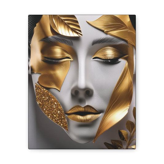 Gold Abstract - Canvas Gallery Wraps