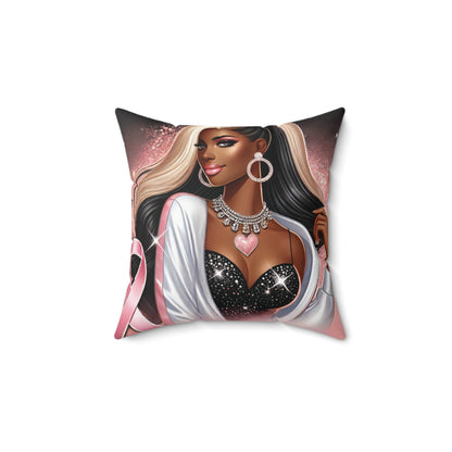 Bold Beautiful Unbreakable - Spun Polyester Square Pillow