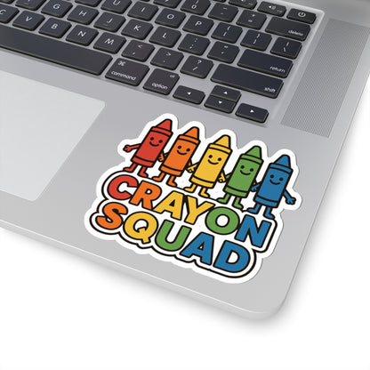 Crayon Squad - Kiss-Cut Sticker