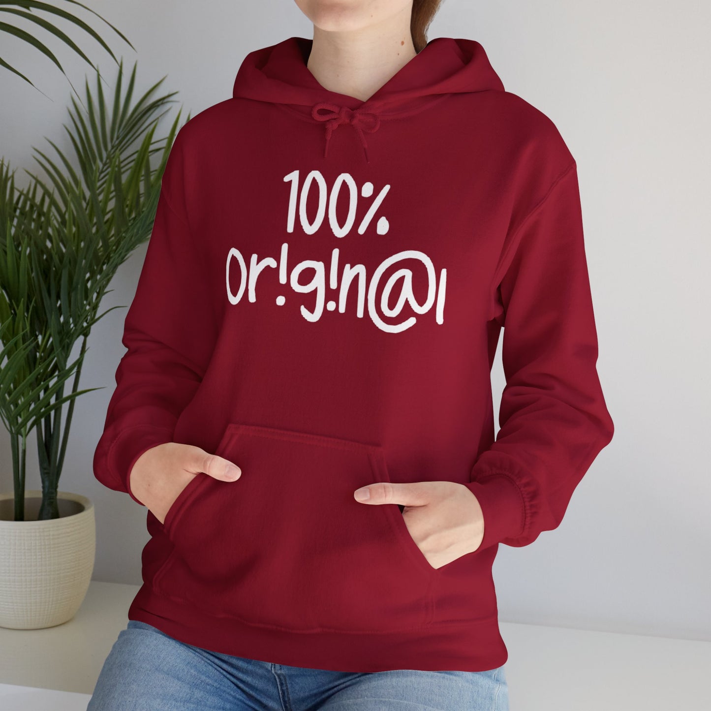 "100% Or!g!n@l" - Unisex Heavy Blend™ Hooded Sweatshirt - Creatively Designed Shop