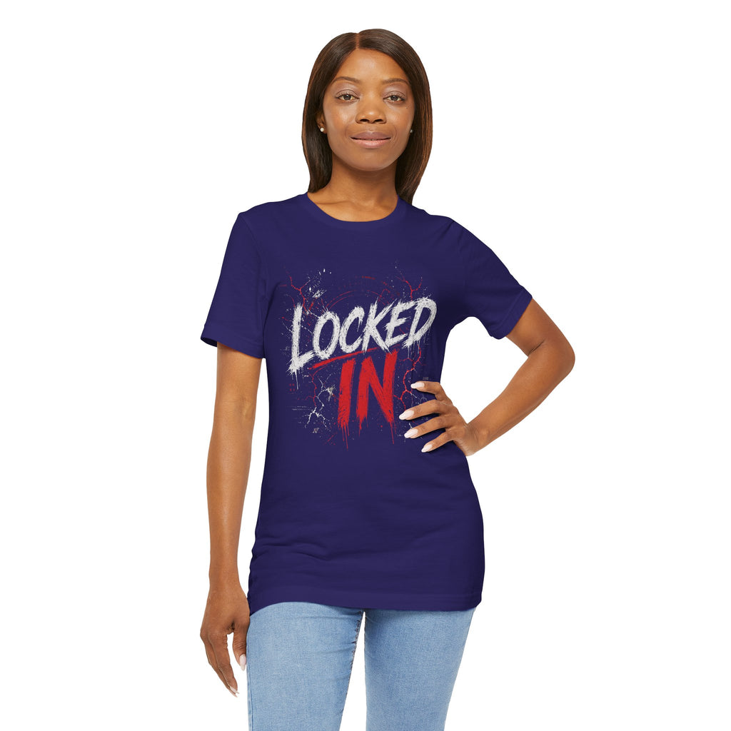 Locked In (Red) - Jersey Short Sleeve Tee