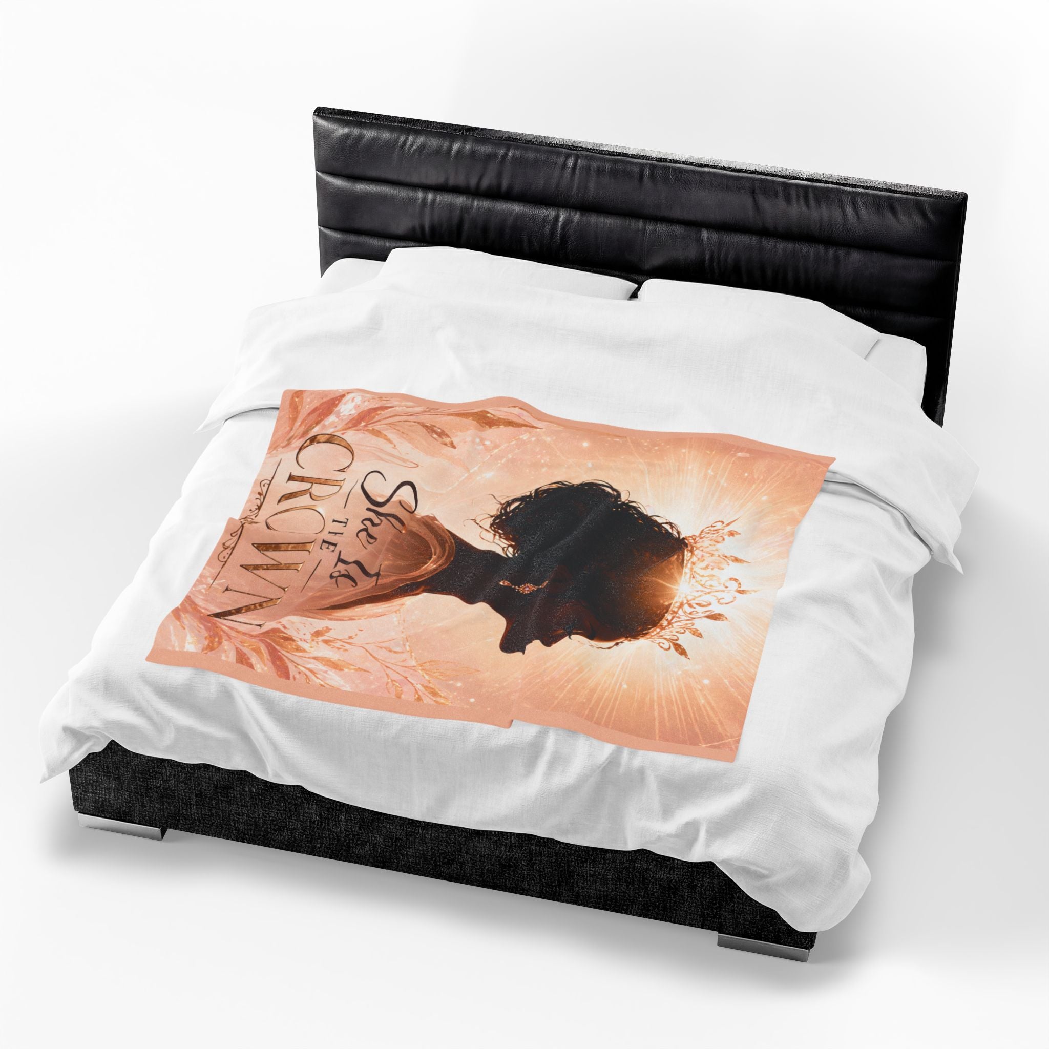 She Is the Crown - Velveteen Plush Blanket