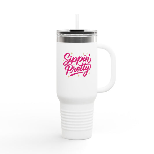Sippin' Pretty - Insulated Travel Mug, 40oz