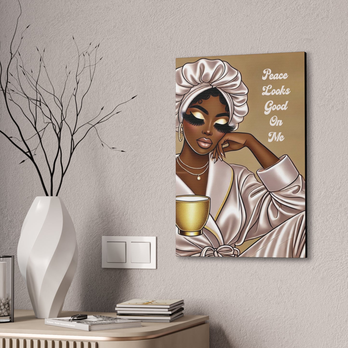 Peace Looks Good On Me - Canvas Art