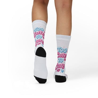 Too Cute to Care Socks