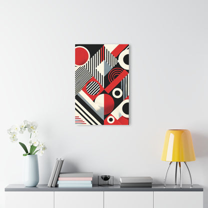 Red, Black & White Abstract - Acrylic Prints (French Cleat Hanging)