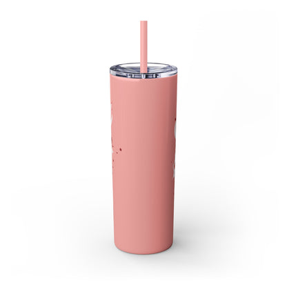 Beauty Speaks - Skinny Tumbler with Straw, 20oz