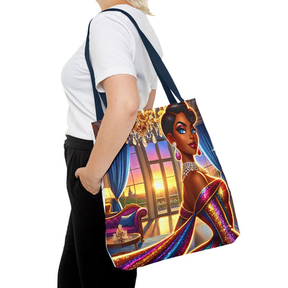 "Elegance Suits Me" - Tote Bag (AOP) - Creatively Designed Shop